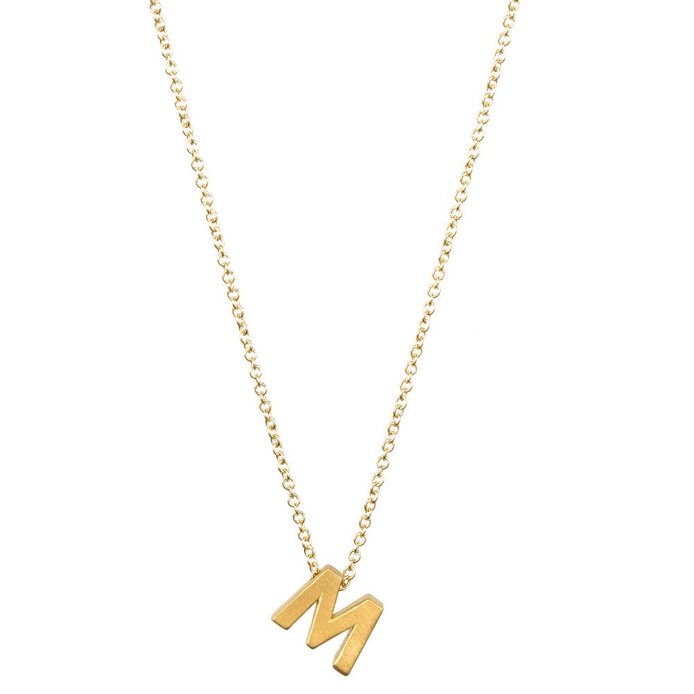 26 letter pendant necklace collarbone chain