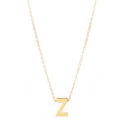 26 letter pendant necklace collarbone chain