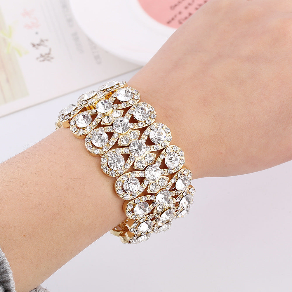 Luxury Full Diamond Crystal Elastic Bracelet