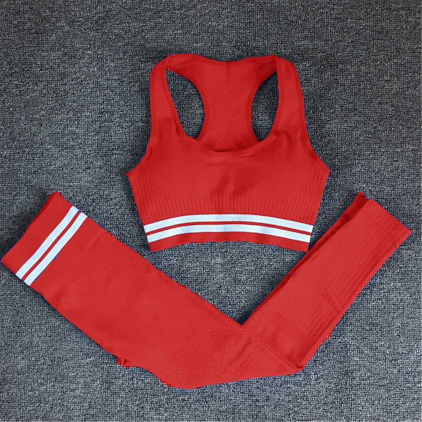 Set Sport Wear Women Gym Workout Seamless Yoga