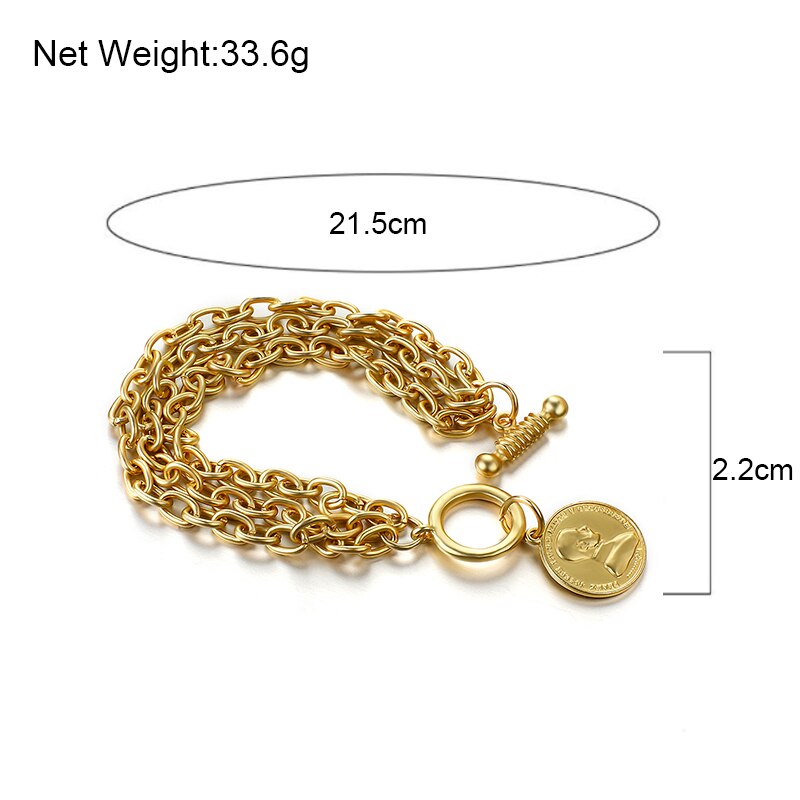 Gold Color Chain Bracelet