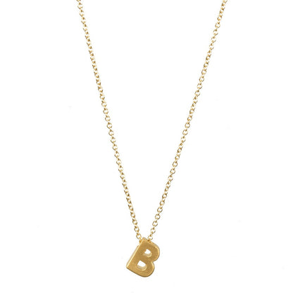 26 letter pendant necklace collarbone chain