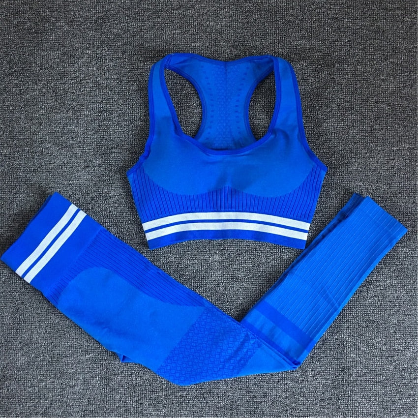 Set Sport Wear Women Gym Workout Seamless Yoga