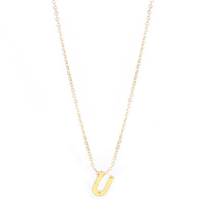 26 letter pendant necklace collarbone chain