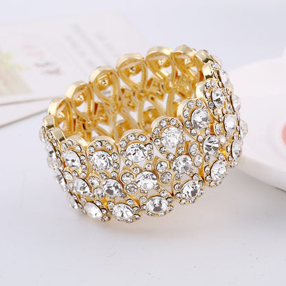 Luxury Full Diamond Crystal Elastic Bracelet