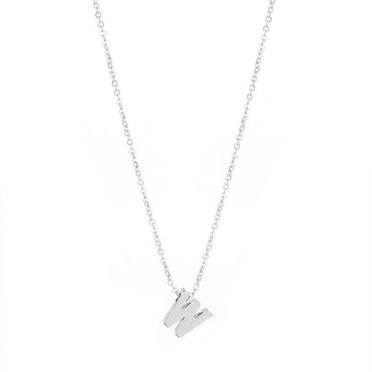 26 letter pendant necklace collarbone chain