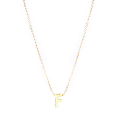 26 letter pendant necklace collarbone chain