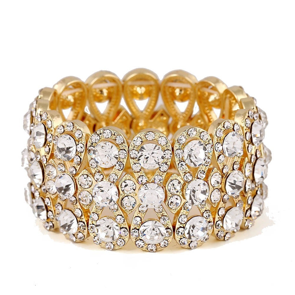 Luxury Full Diamond Crystal Elastic Bracelet