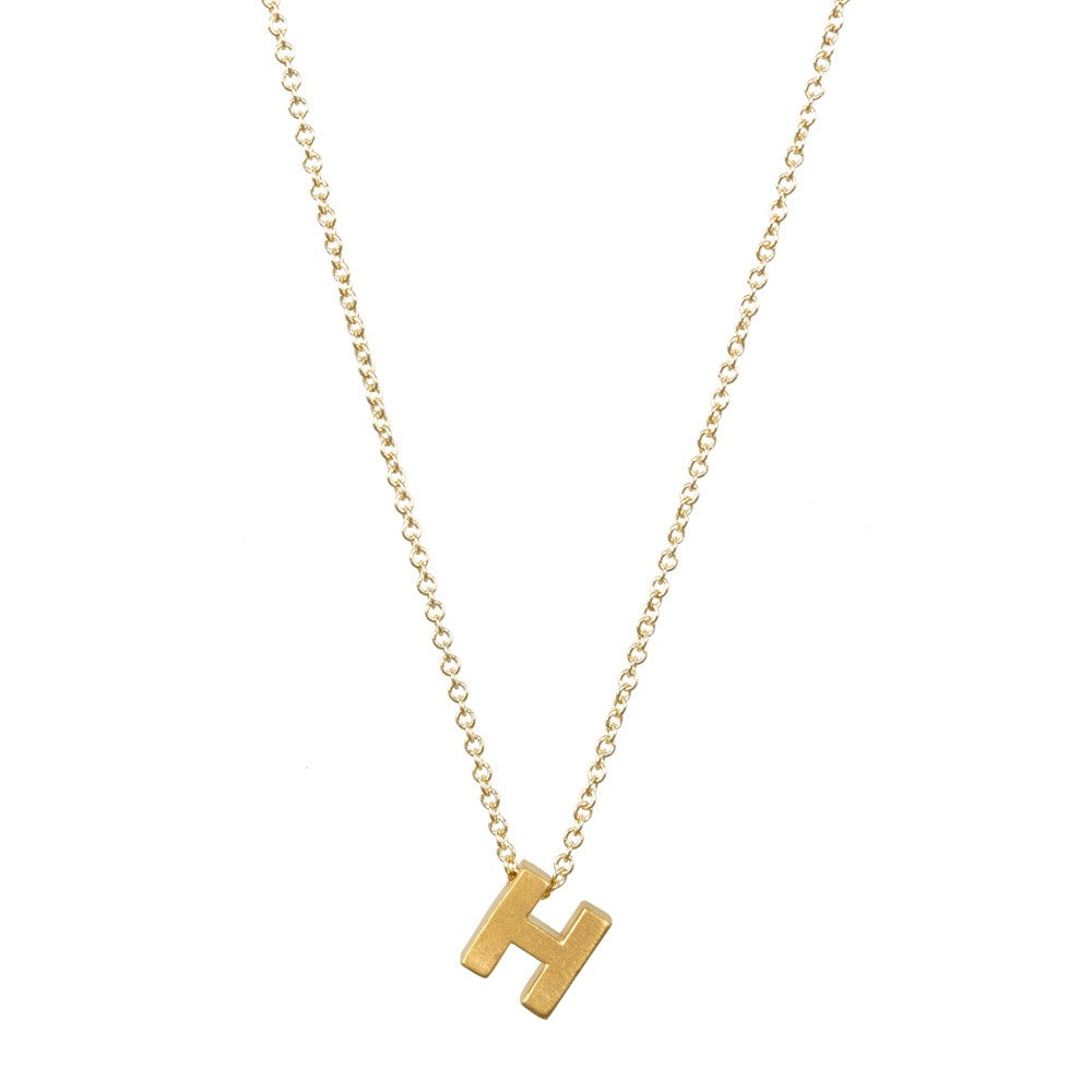 26 letter pendant necklace collarbone chain