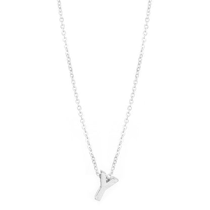 26 letter pendant necklace collarbone chain