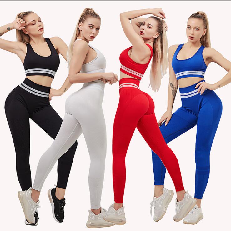 Set Sport Wear Women Gym Workout Seamless Yoga