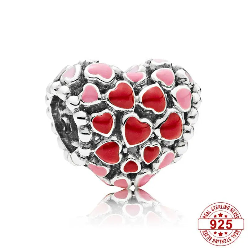 Pandora Serie Corazón Familiar de Plata de Ley 925