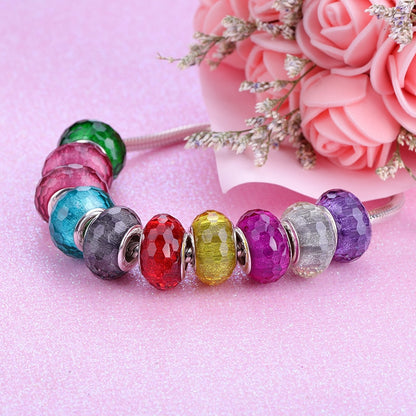 Lámpara colorida Pandora Glass Bead Murano Pulsera