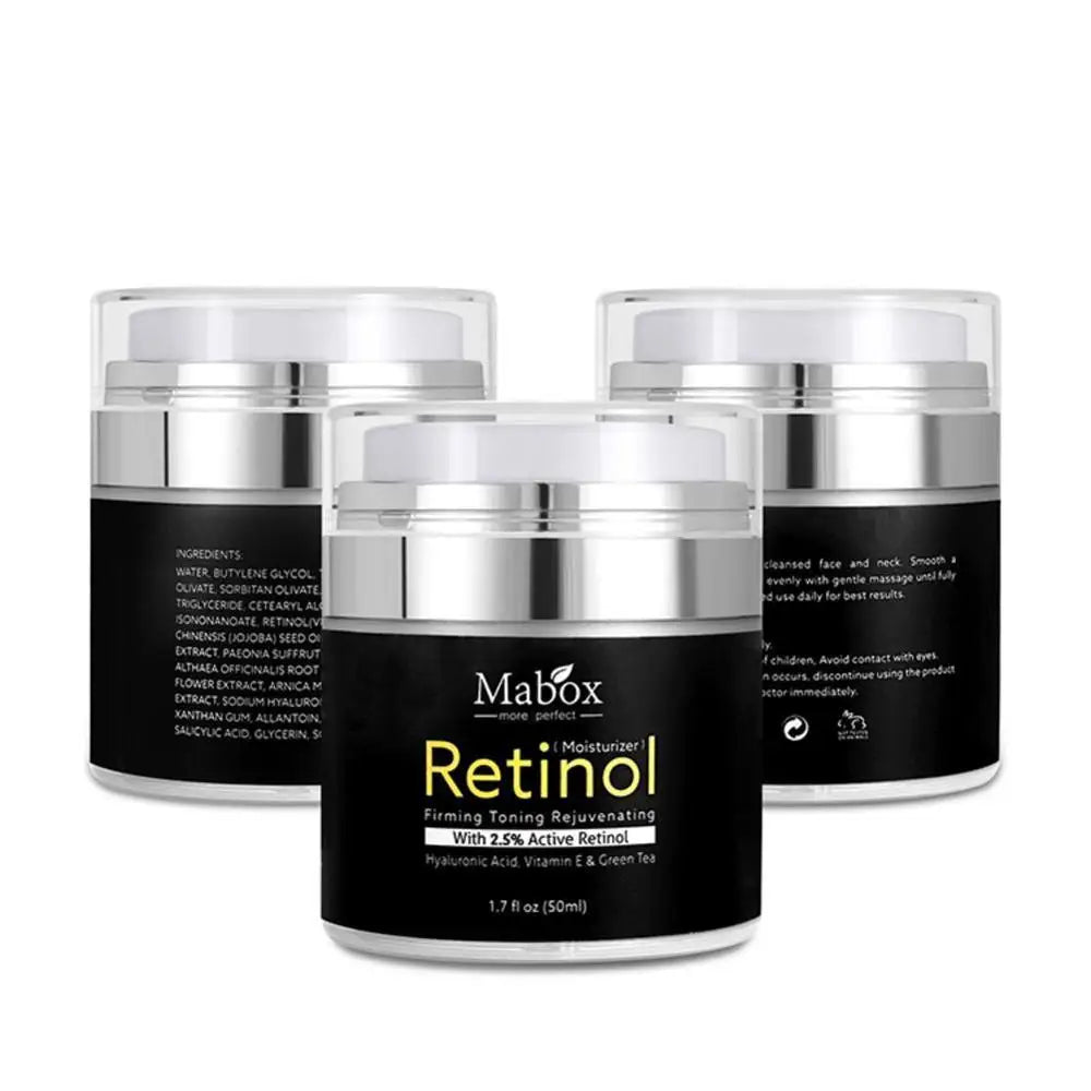 MABOX 2.5% Retinol Whitening Face Cream + Vitamin C Whitening Serum Anti aging Moisturizer Face Cream