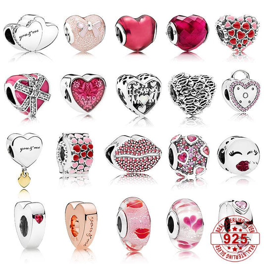 Pandora Serie Corazón Familiar de Plata de Ley 925